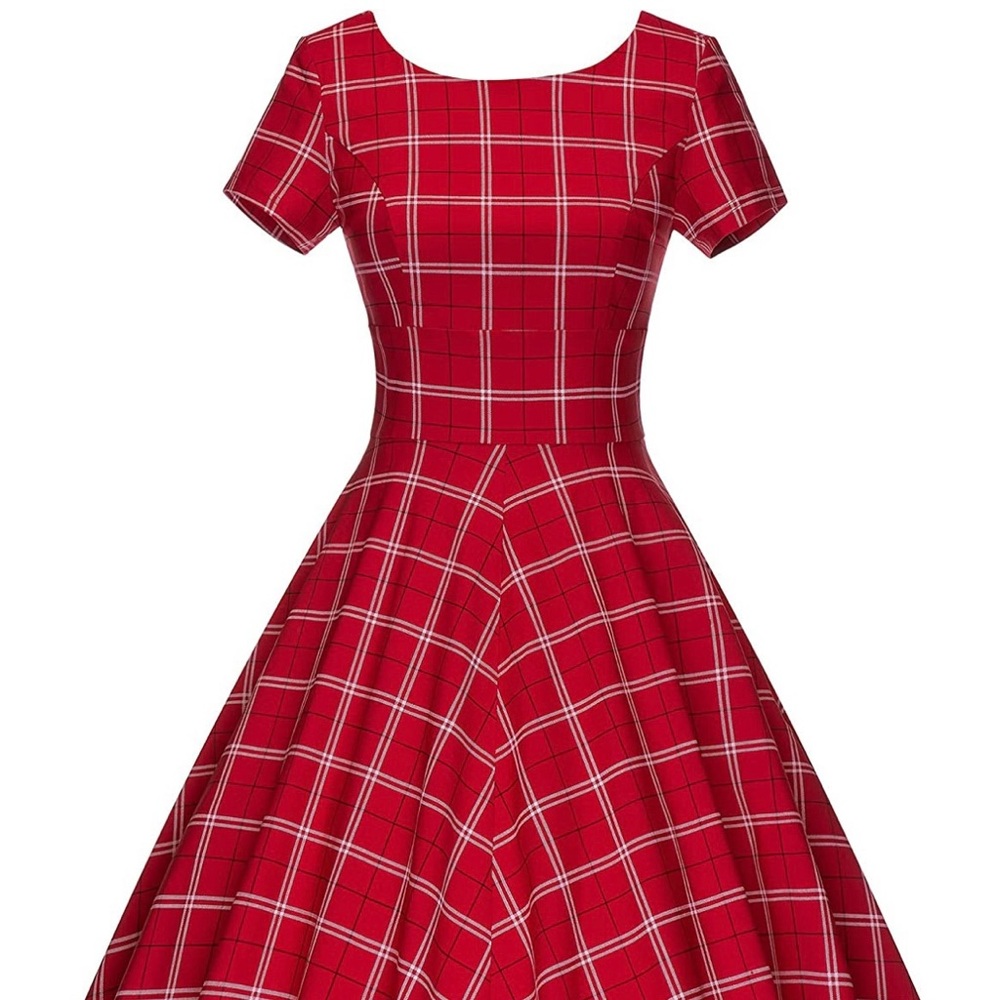 1950s inspired short sleeve dress